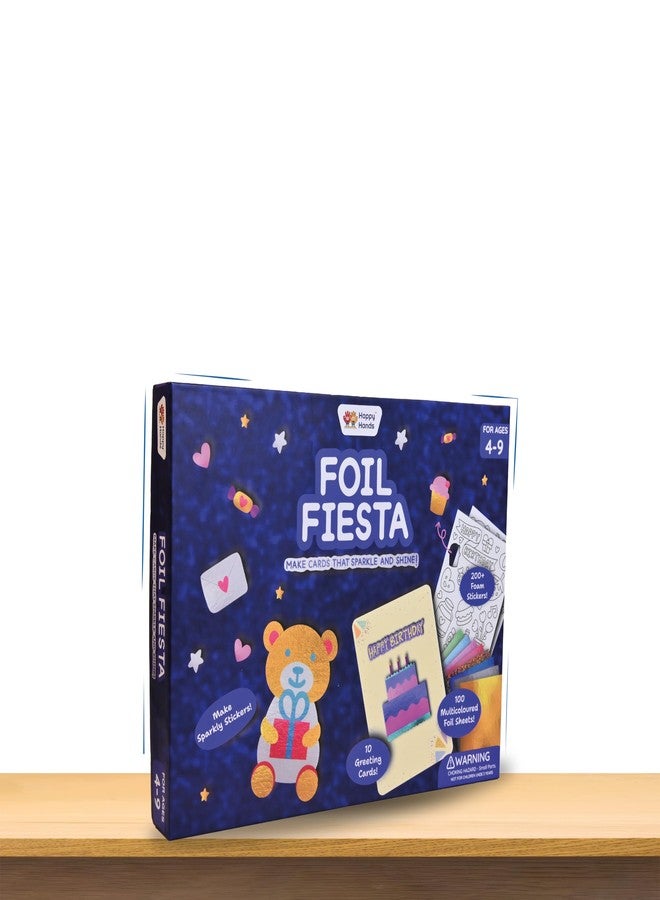 HAPPYHANDS Foil Fiesta - Card Making Set, Mess-Free Art, Craft Kits, Gifts for Kids Ages 4, 5, 6, 7, 8, 9 - Image 2